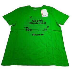 Sports Illustrated Boys Green Graphic T-Shirt Size L (14-16) New